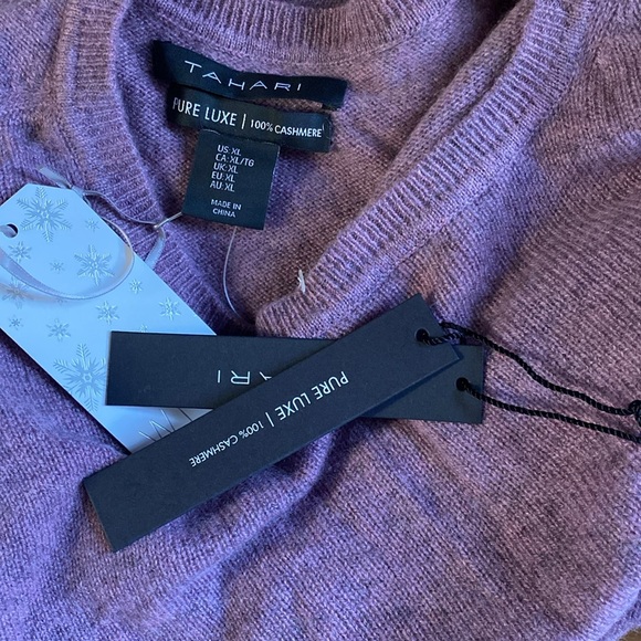 Tahari 💯 Cashmere Luxurious Sweater New With Tags - Picture 8 of 16